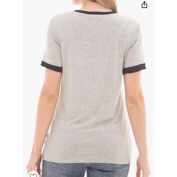 Bearsland Women’s Maternity Nursing Top Short Sleeve Patchwork Breastfeeding Tee - Picture 6 of 13